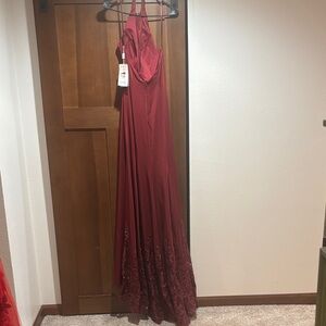 Madison James Red Prom Dress